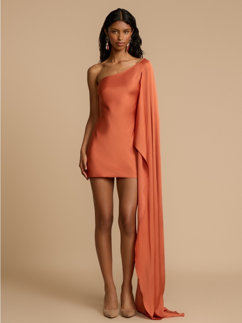Arcina Ori Cyrus Rust Mini Dress NWT